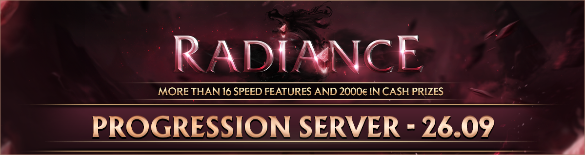 Radiance - Progression Server | 26.09